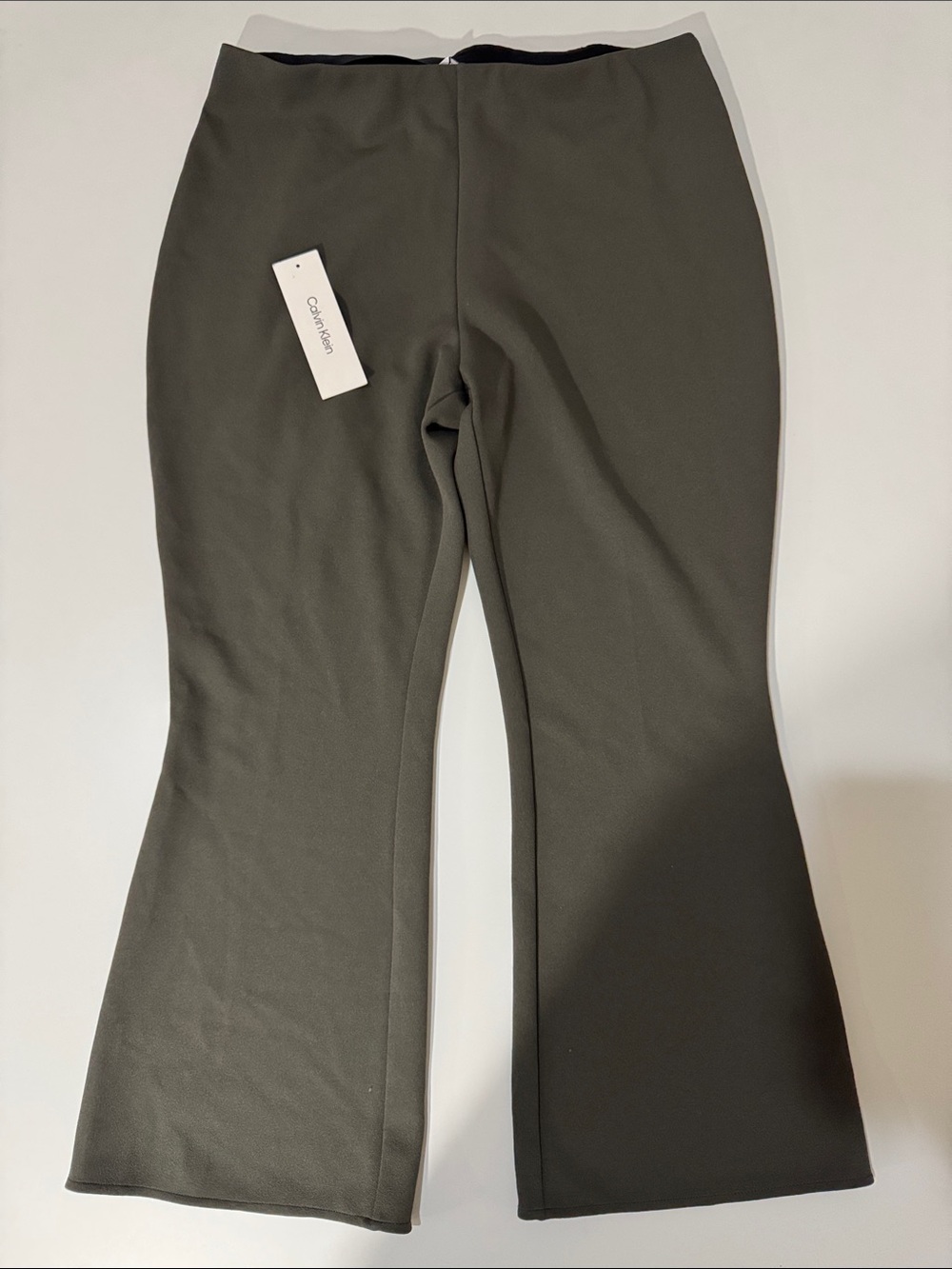 Calvin Klein Olive Green Flare Pants